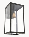Southampton Wall Light Antique Black Down Lantern