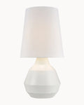 Geometric Table Lamp White Base Only