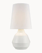 Geometric Table Lamp White Base Only