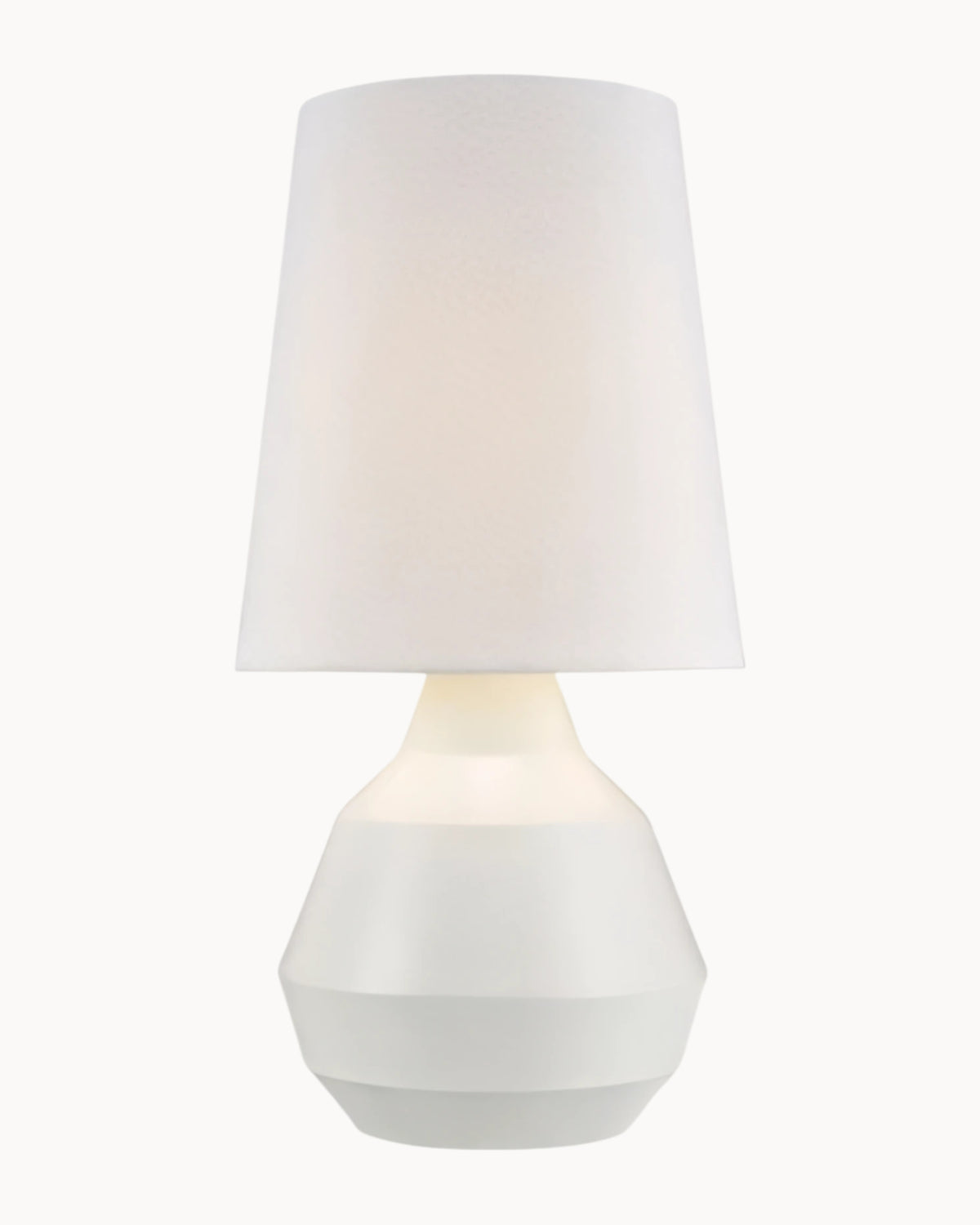 Geometric Table Lamp White Base Only