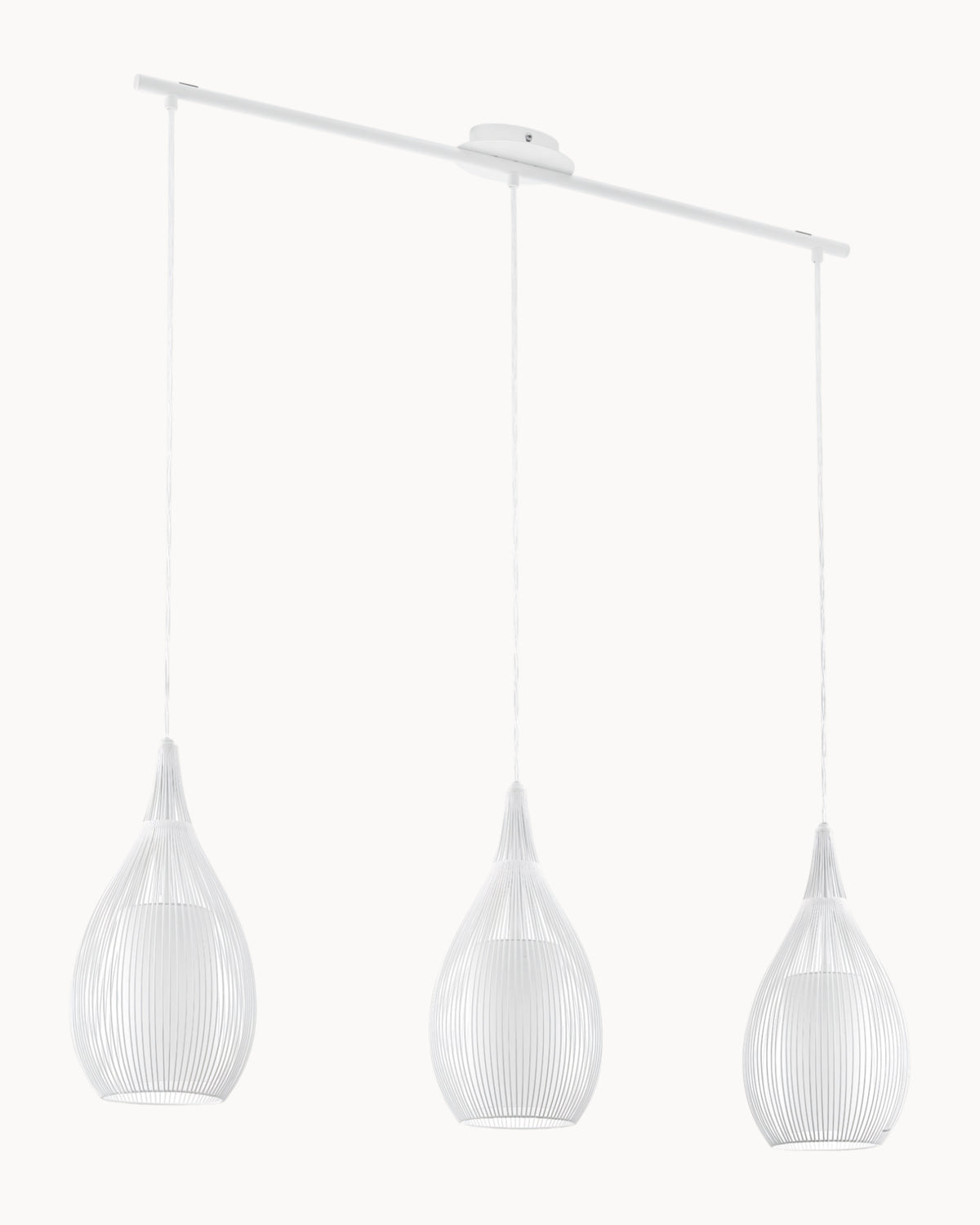 Razoni 3 Light Pendant White