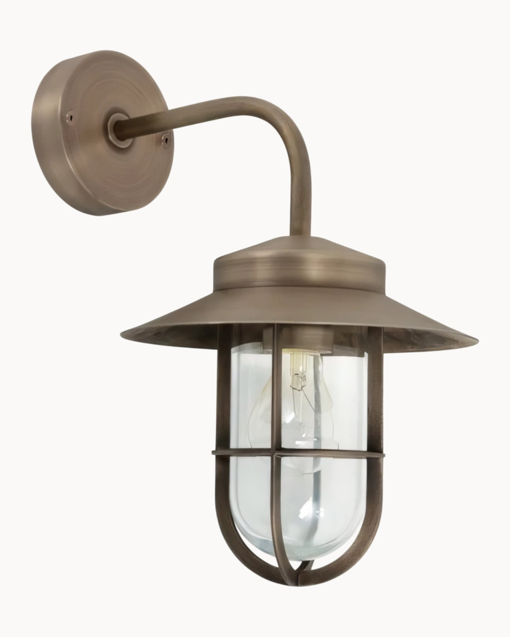 Norwest Arm Wall Light Aged Nickel