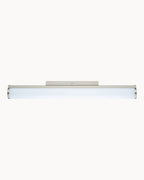 Chrome trim wall light with opal diffuser