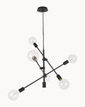 Aston 6 Light Pendant Matt Black