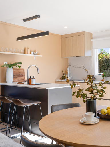 Black LED 1180mm linear pendant