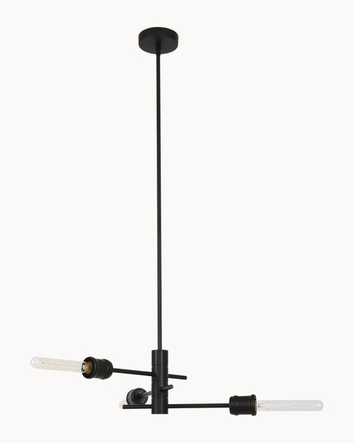 Nova 3 Light CTC Black Pendant