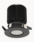 Accent 82mm 12W 3000K Tiltable Downlight Black
