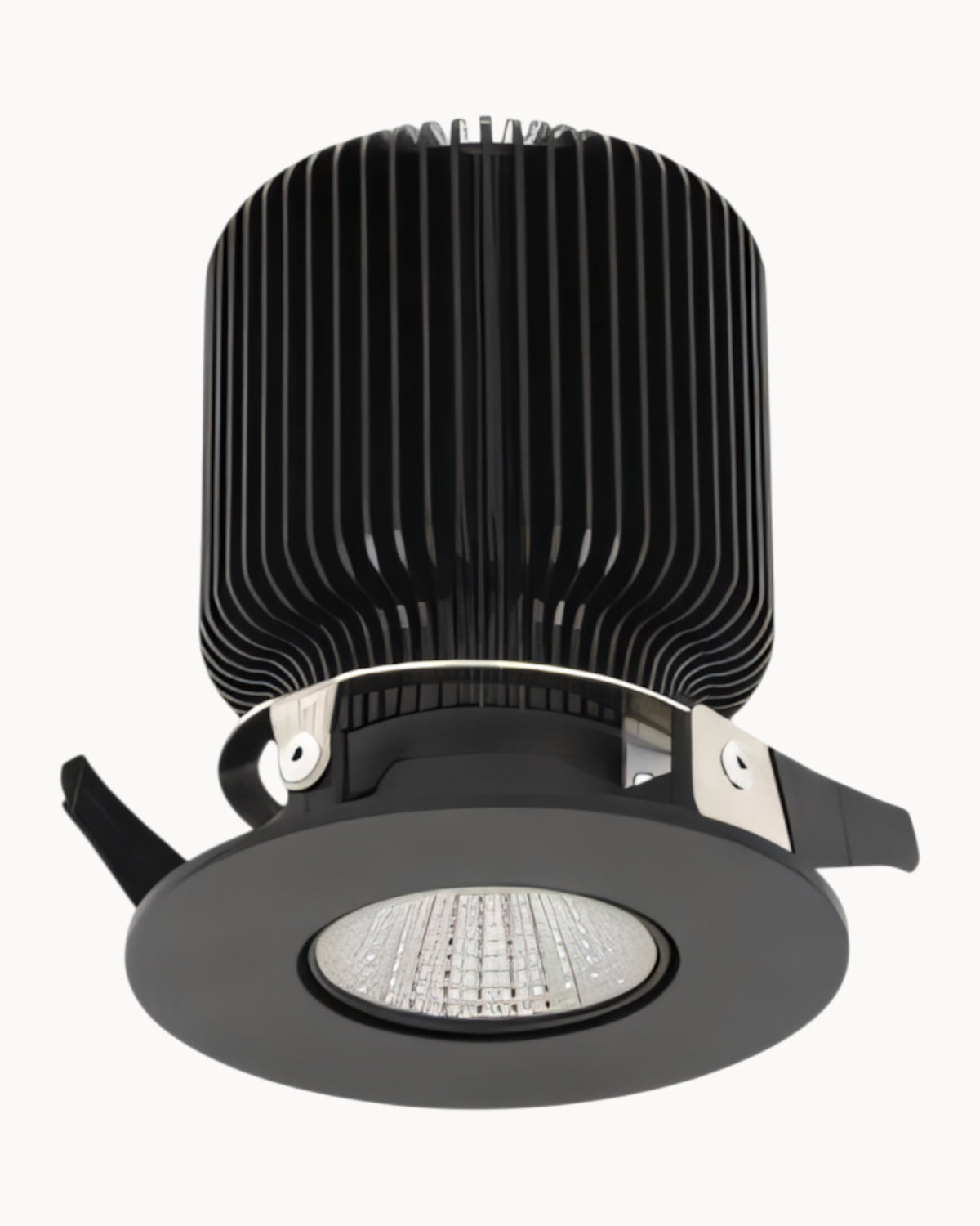 Accent 82mm 12W 3000K Tiltable Downlight Black