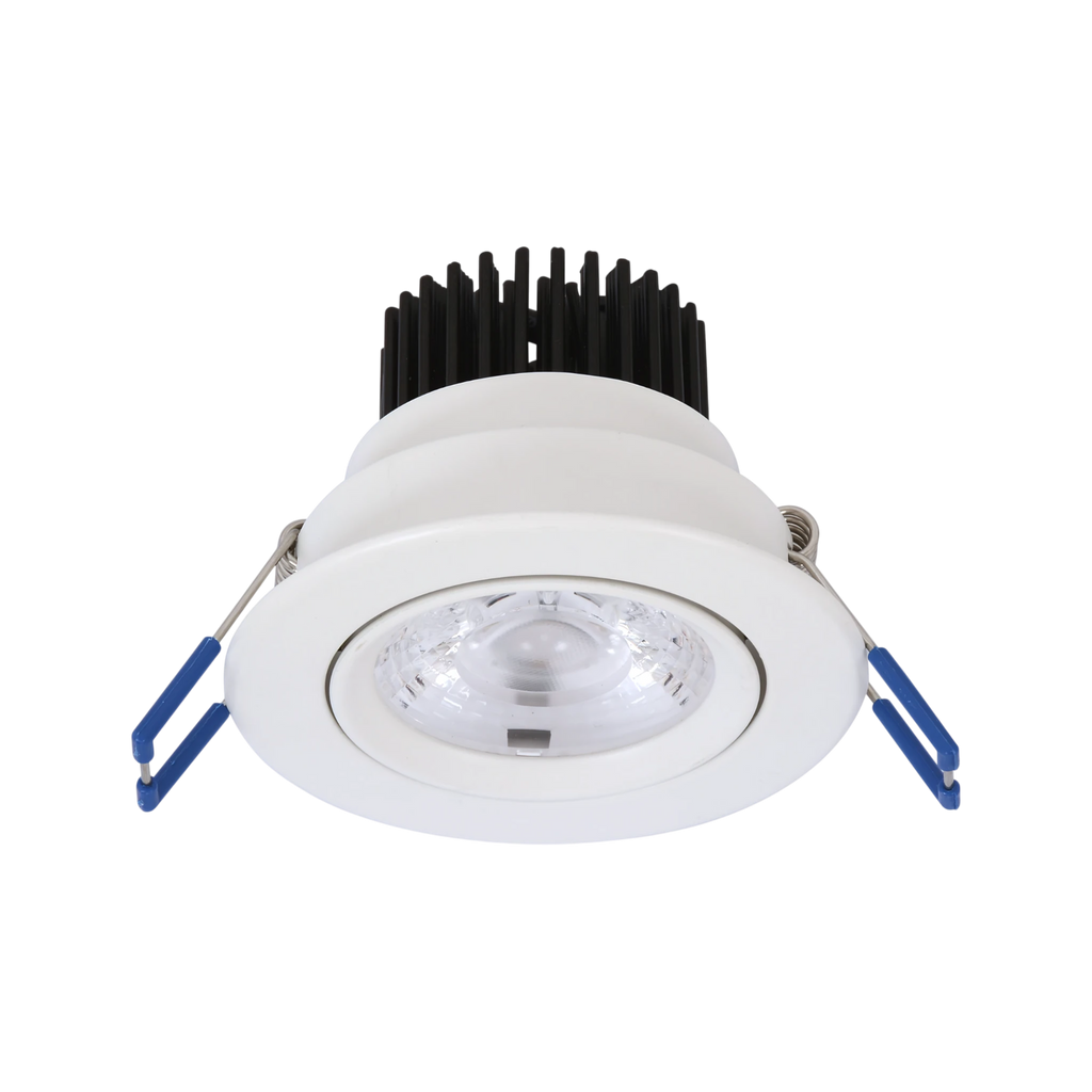 Tech 72mm 8W 3000K Tiltable Downlight White