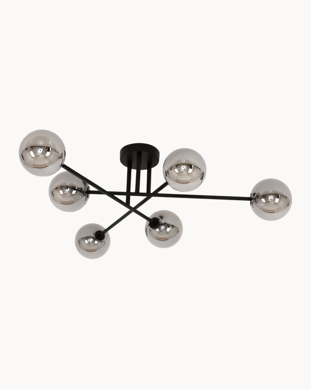 Clooney 6 Light CTC Matt Black