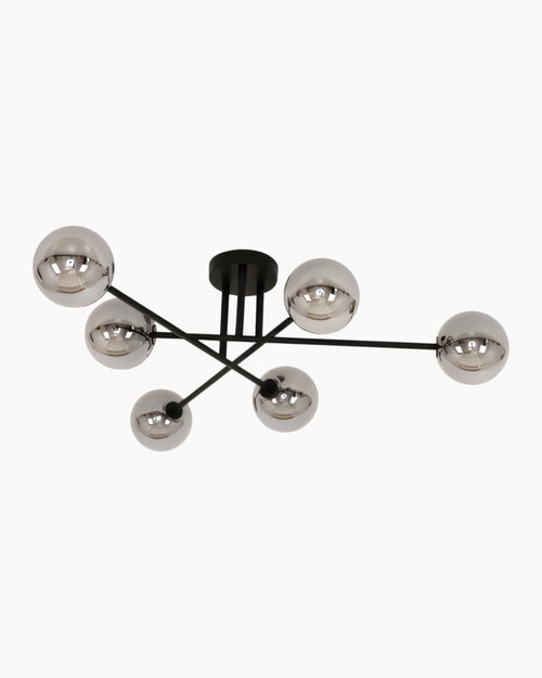 Clooney 6 Light CTC Matt Black