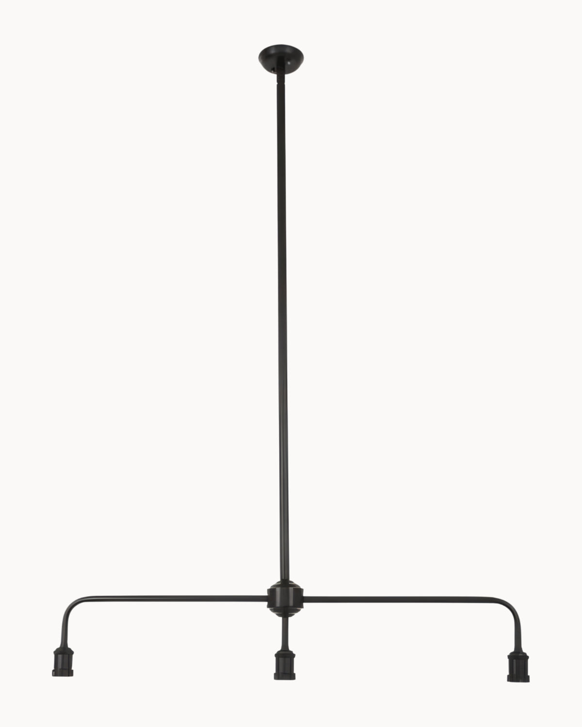 Manor 3 Light Pendant Frame Only Black