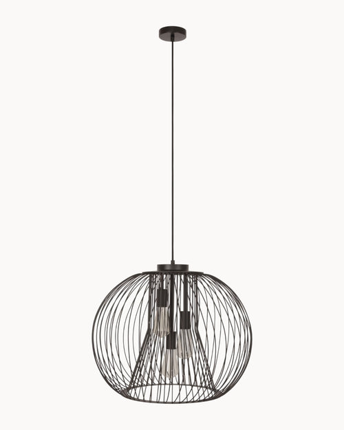 Pheonix 3 Light Pendant Black
