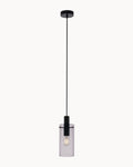 Montefino Pendant Black/Smoke Glass