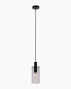 Montefino Pendant Black/Smoke Glass