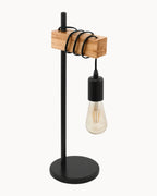 Townshend Table Lamp Black/Oak