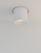 White recessed spotlight