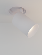 White recessed spotlight