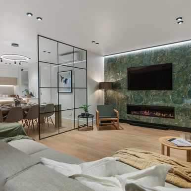 Black recessed spotlight