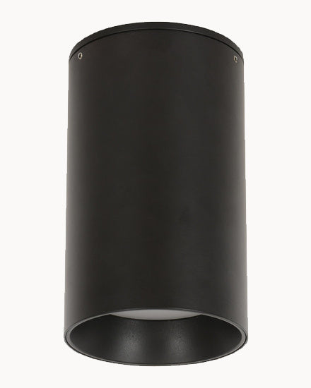 Black surface mounted downlight