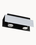 Viserba 2 Light Spotlight Chrome & Black