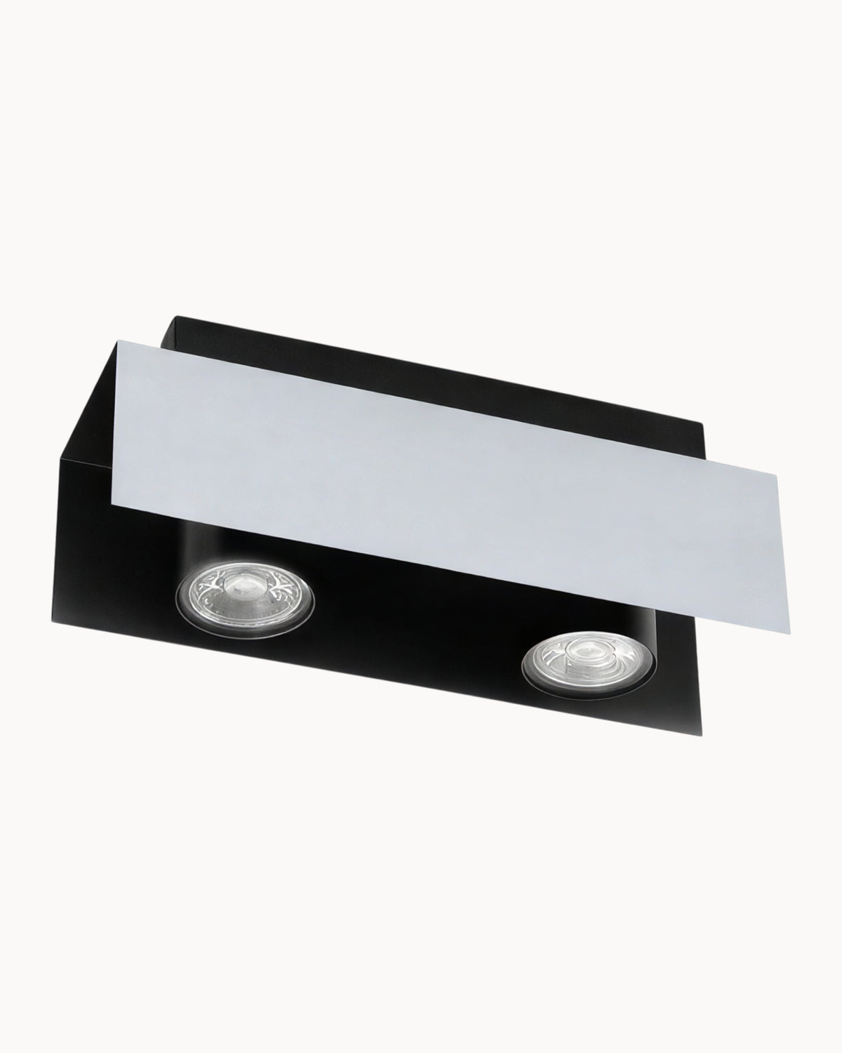 Viserba 2 Light Spotlight Chrome & Black