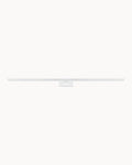 White 1200mm vanity wall light with opal diffuser