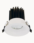 Luna 74mm IP44 10W 3000K Downlight White