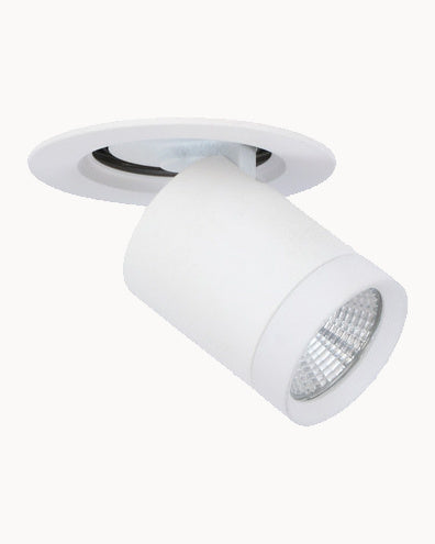 White recessed spot