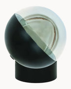 Miko Table Lamp Black with Smoke Glass