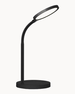 Black adjustable LED table lamp