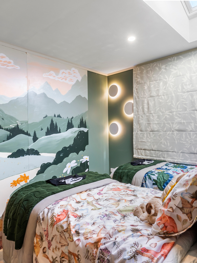 Round LED disc wall light