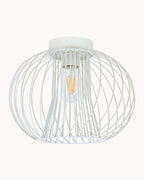 White DIY cage-like fixture