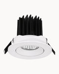 Strata 74mm 10W 3000K Tiltable Downlight White