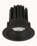 Tondo 76mm IP44 10W 3000K Downlight Black
