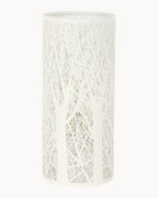 White table lamp with forest design