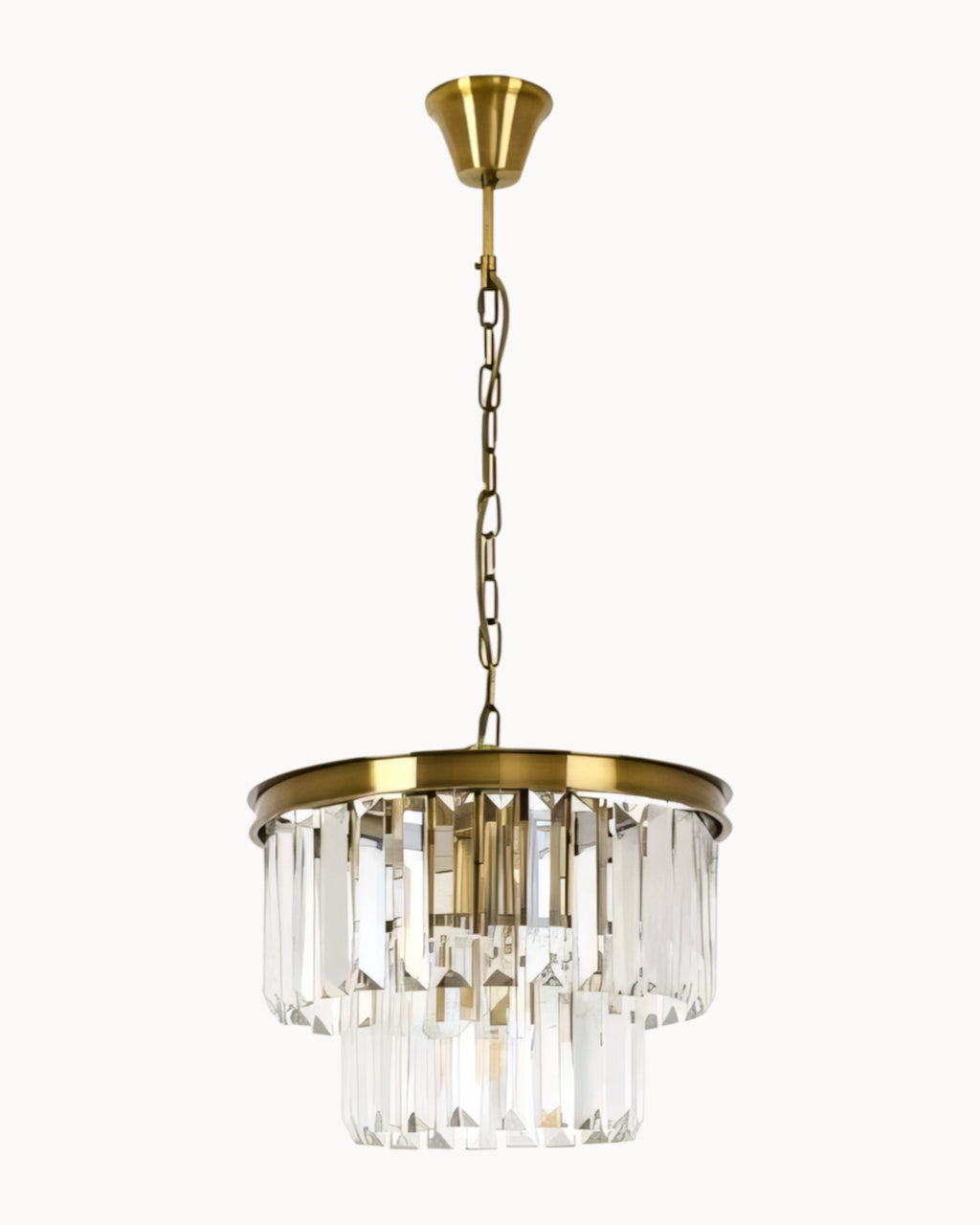 Vale 400mm Pendant Antique Brass