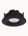 Roto 83mm IP54 8W 3000K Tiltable Downlight Black