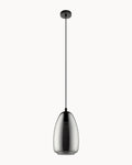 Alobrase 200mm Pendant Smoke Mirror Glass/Black
