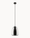 Alobrase 300mm Pendant Smoke Mirror Glass/Black