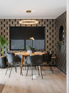 Brass circular LED pendant