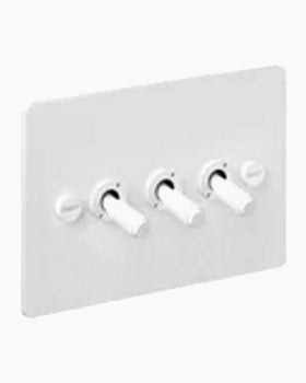 Buster + Punch three-switch in white