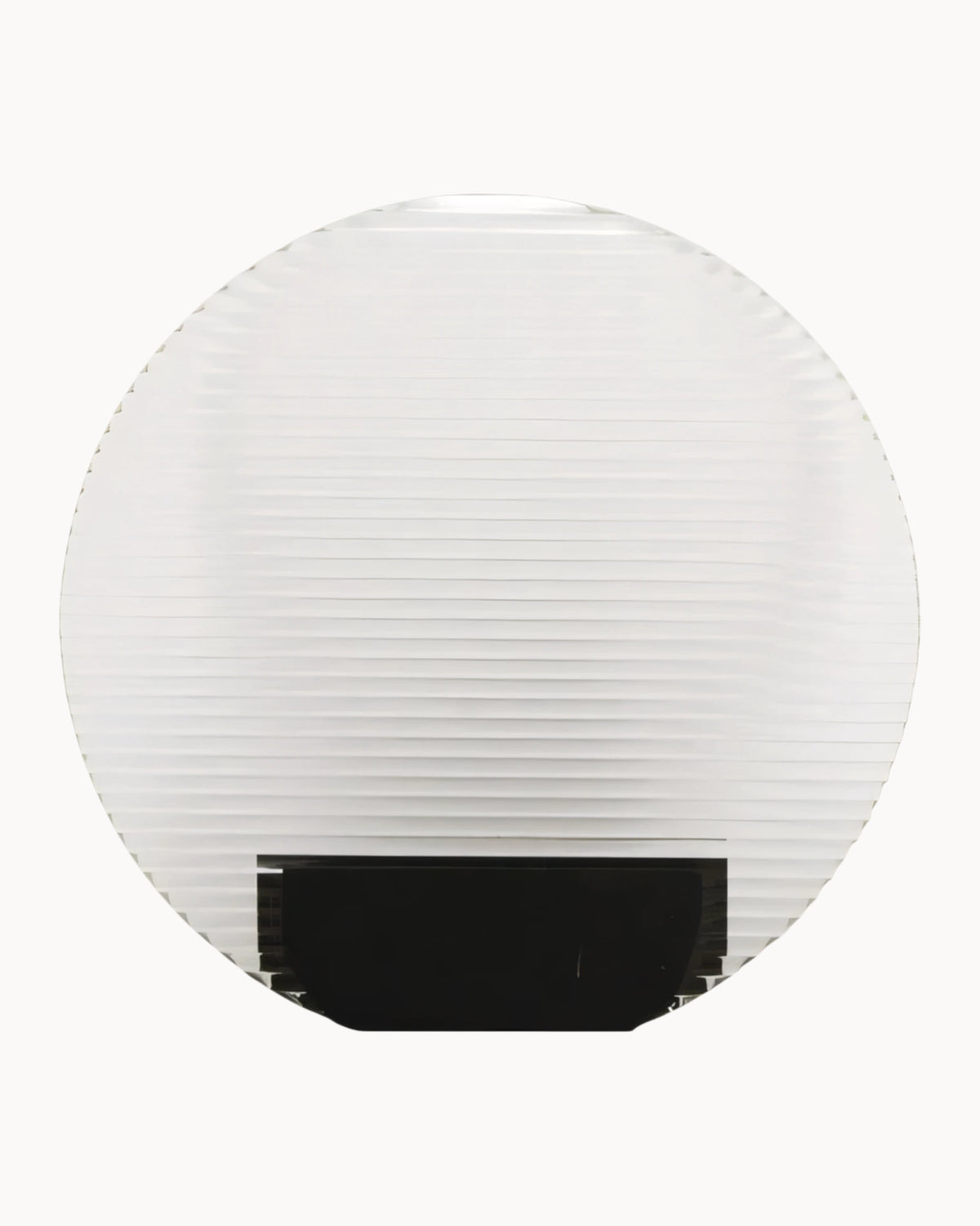 Rolland Ribbed Table Lamp Glass Only Clear