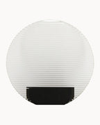 Clear round ribbed glass