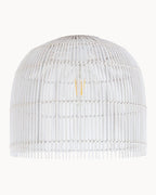 White DIY rattan shade