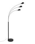 Parkwood 3 Light Floor Lamp Black