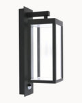 Hampton Exterior Wall Light with Sensor Black