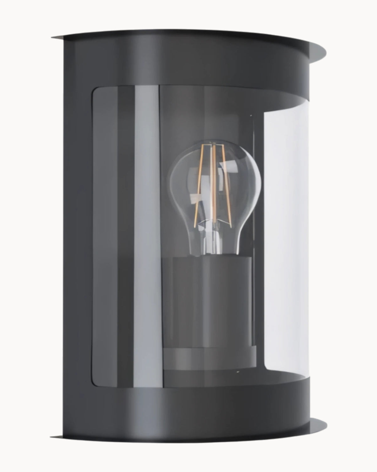 Daril 1 IP44 Wall Light Black