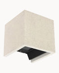 Tampa Cube Wall Light IP65 Sand White