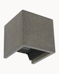 Tampa Cube Wall Light IP65 Sand Black